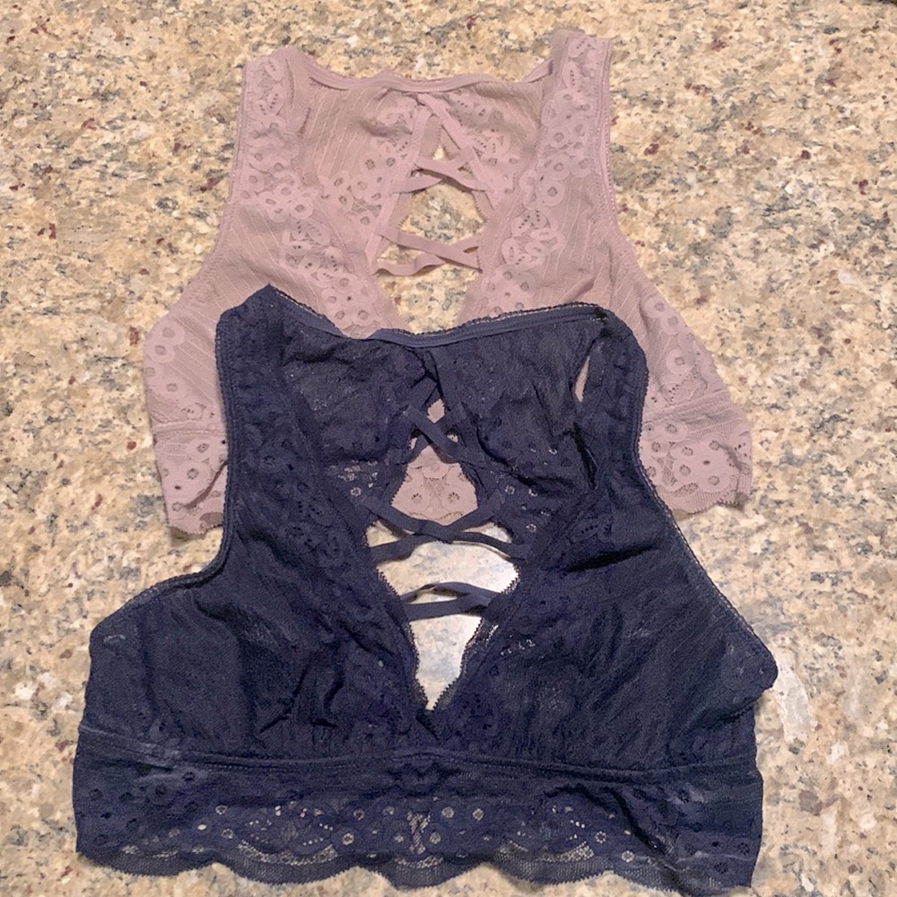 2 aerie bralettes